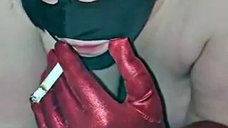 BBW - Smoking wife with big tits and fat ass given to her husband's employee to fuck
