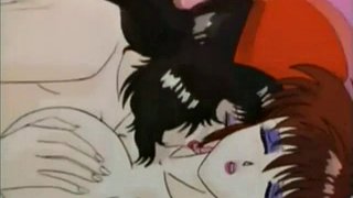 Lesbian anime nurses fuck with strapon