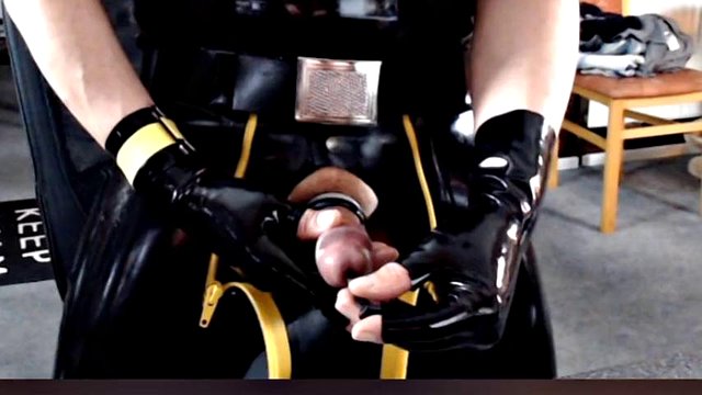 Sounding in rubber gay rubber skin