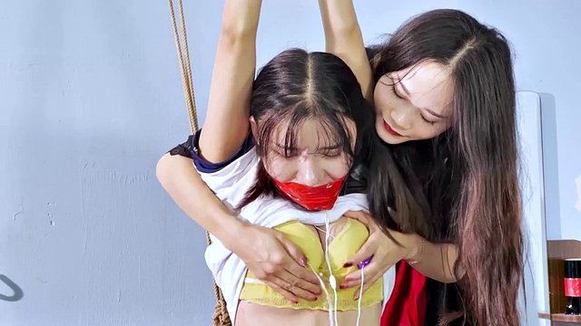 chinese bondage and tickling in white socks