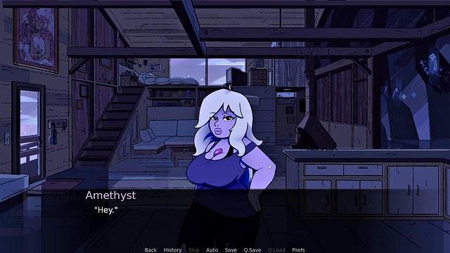Amethyst Flaunts Dick Sucking Skills in Gem Blast Hentai Part 2