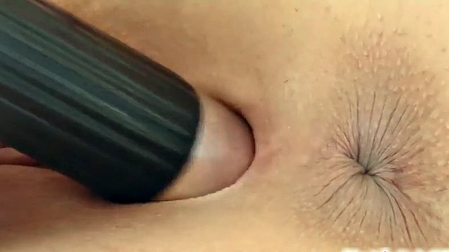 Only tight euro girl plays with her pussy in the foreground