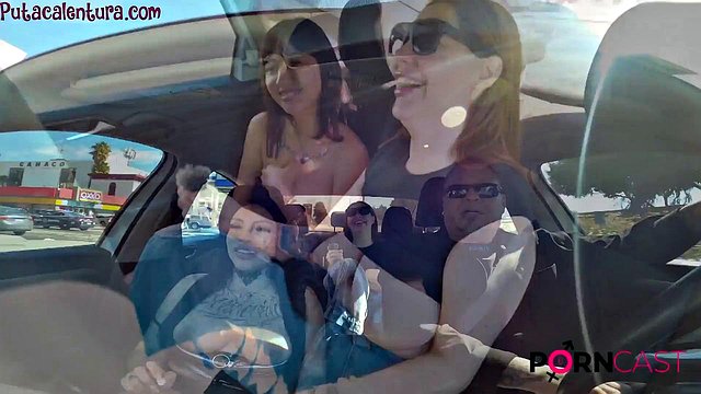 Big Tits Brunette Cable Car Girl and Accomplice Ditch Cash for Wild Ride and Intense Fucking