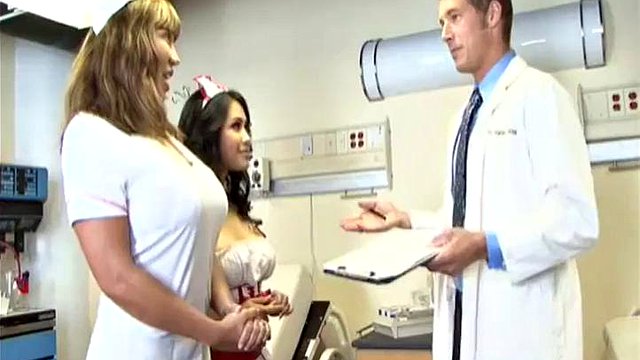 A naughty Doctor fucks Jessica Bangkok until she becomes a good nurse