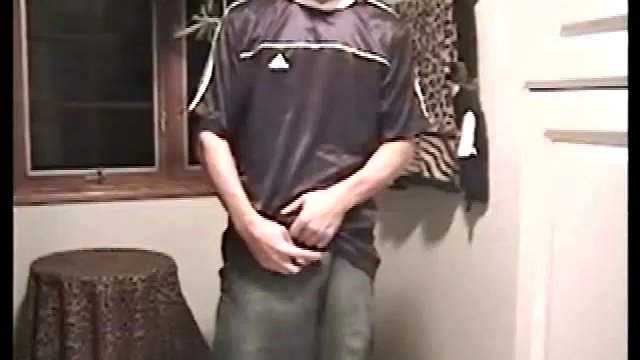The guy who calls himself Midnight strips down to show us his slim, smooth build and big package. Once he's hard, he turns around to finger his ass. While masturbating, he stops to show us his pre-cum , before feeding it.