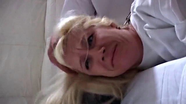 Asia Blondi as Horny MILF Doctor Fists and Pounds Blonde Patient
