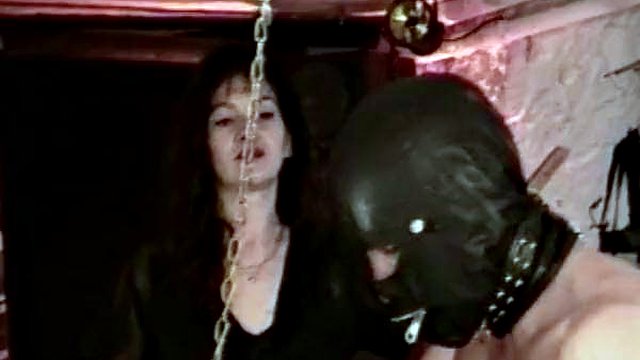 Horny French sluts enjoying BDSM orgy action