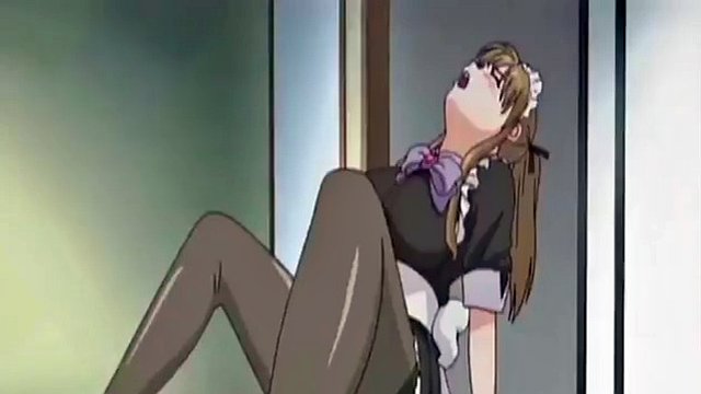 Anime maid masturbates and gets wet