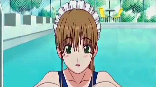 Anime maid masturbates and gets wet