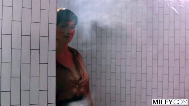 MILFY Naughty MILF Lexi Luna Seduces Horny Stud In The Shower At The Spa