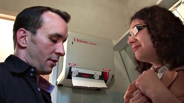 Arab student loves anal sex in the school toilets