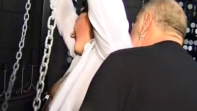 Big ass redhead German slut spanked hard by her master
