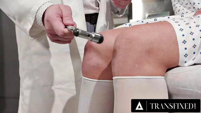 TRANSFIXED - Sexy Trans Babe Kalli Grace Gets Fucked By Hot Doctor During Prostate Exam