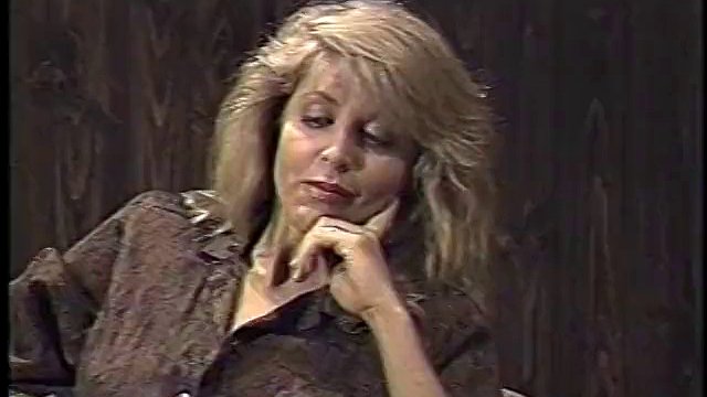 Hot blonde 80s porn queen in sexy lingerie has strapon sex with her girlfriend