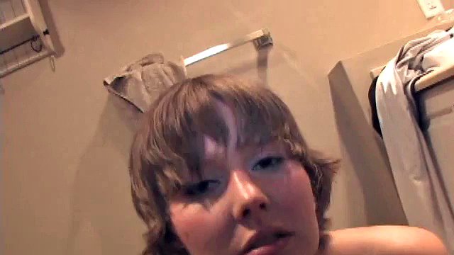 Cute Teen Fucks in the Bathroom at a Party