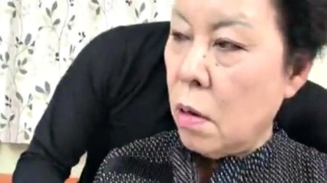 Japanese granny enjoys young guy digging
