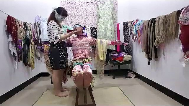 Scarf bondage