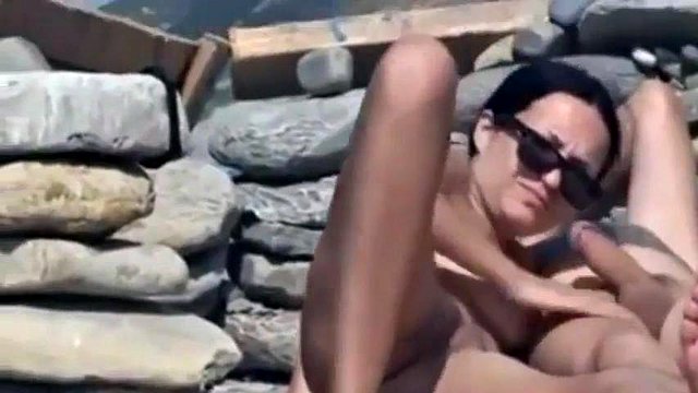Beach Voyeur Fang Paar Fick