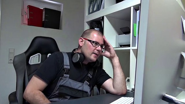 Busty office slut anally fucked in stuck elevator