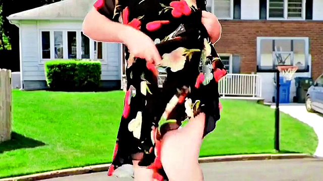 Big White Sissy Ass Crossdresser Slut Twink Gay Fem Boy Lady Boy Emo Style Flowered Sexy Dress