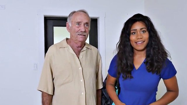 young beauty firsttime riding grandpa cock