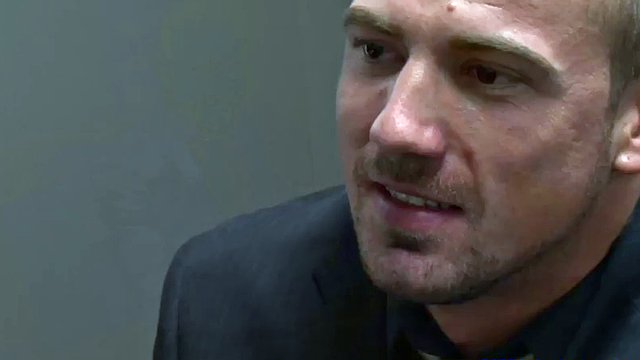 hairy British stud cumming in the office