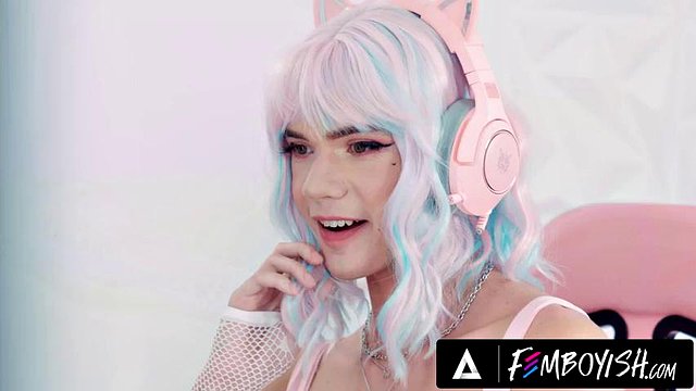 FEMBOYISH - Horny Hung Stud Leo Louis OPENS Cute Femboy Sam Ledger's Tight Ass With His HUGE DICK