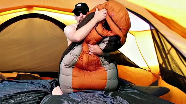 Humping Overfilled Vintage Marmot Bag