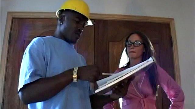 Bored Housewife Seduces Deepthroats and Fucks 2 Black Plumbers
