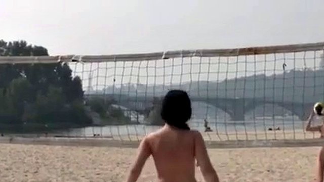More nudist videos on the beach, this is not a nudist beach.