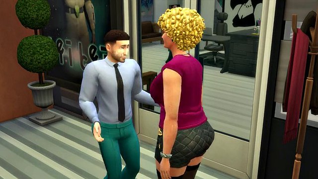 My Busty Fit tranny Boss owned my mouth - WickedWhims