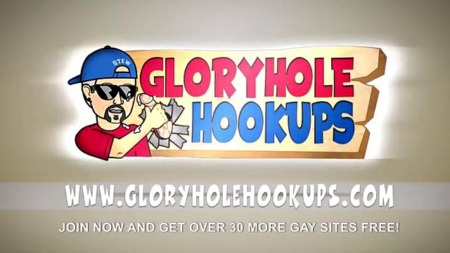 Heißer Schwanzladung am Gloryhole