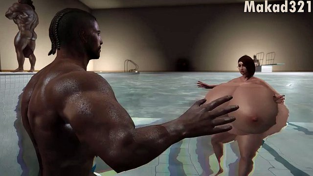 Mrs. Cockers: Pool Time [3D SKYRIM] [BBC]