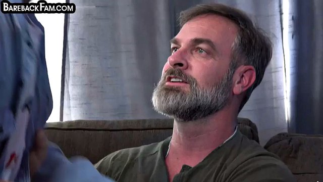 Gay stepson spanked and barebacked by mature stepdaddy
