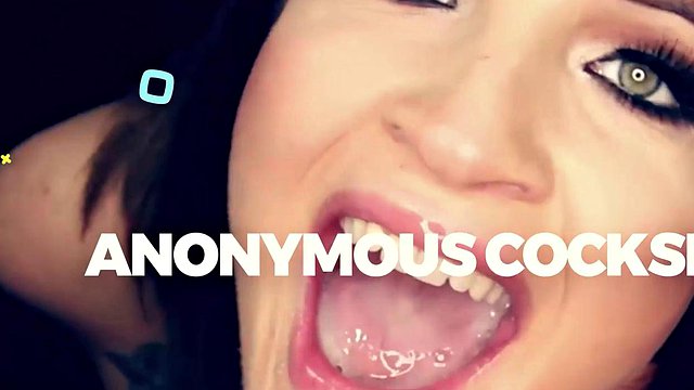 Lizzie Love's First Gloryhole Blowjob on Big Cock