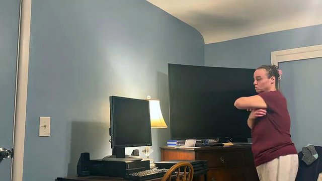 Mature slut sucks two dicks and takes both loads to the throat! Second one gags her hard!