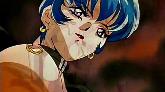 Bondage de látex hentai antigo