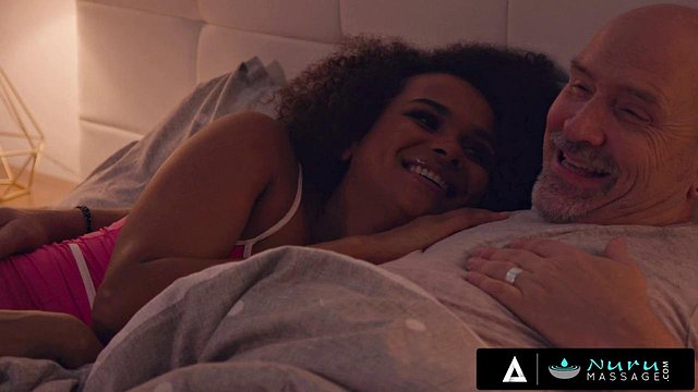 NURU MASSAGE - Cheating Masseuse Alina Ali Can't Resist Her Client's Big Cock