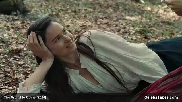Topless Vanessa Kirby naked lesbian sex with Katherine Waterston