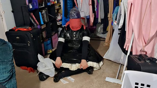 Various PVC Sissy Fun, Breath Play, Gas Mask Bags