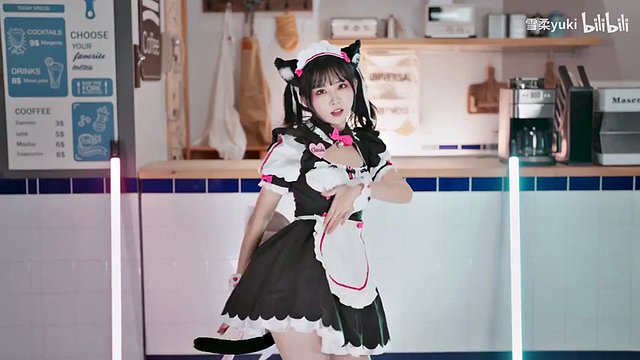 Asian tiktok bilibili video Korean BJ dance (TWO) - （official music：Like a cat）❤️#bilibilii #雪柔yuki