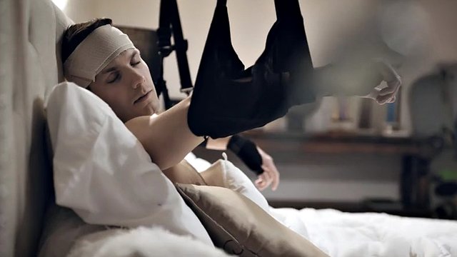 Stepmom helps her hurt and upset teen stepson cum