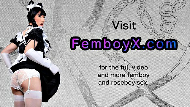 Horny femboy loves giving a head