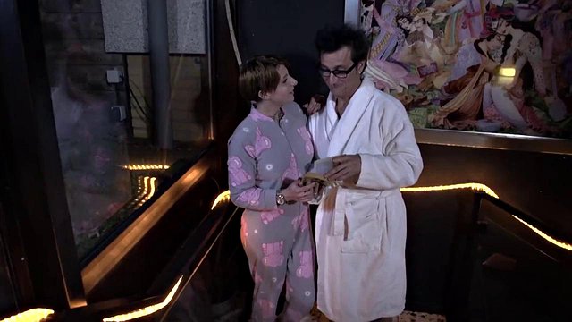 Tattooed German Stepmom Conny Dachs Rides Samy Fox's Big Cock