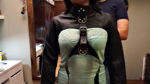 Fragiledesires Reverse Straitjacket Black Tape Gagged