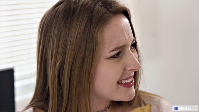Teen Chanel Grey Catches Stepmom Christie Stevens Pounding Long-Haired Blonde Laney Grey During Mommy'