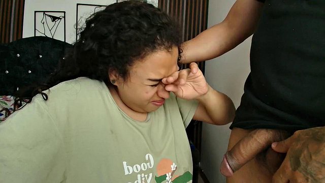 Dominant Man Makes Venezuelan Slut Kneel