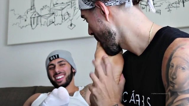 Arab men foot worship