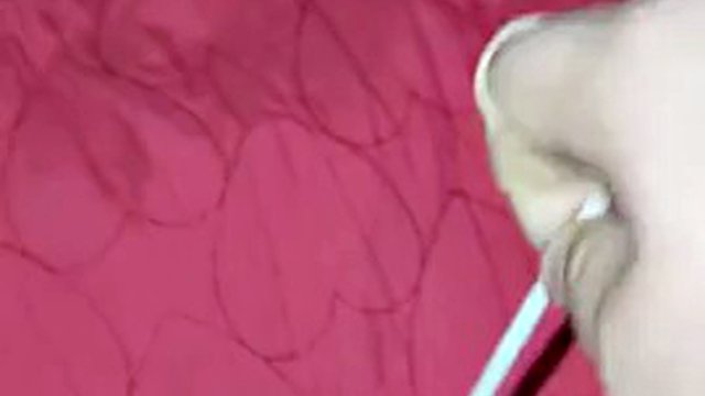 Fucking my pussy with a suction cup