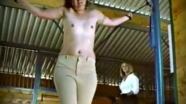 Bridget - spanking in the barn (loop)